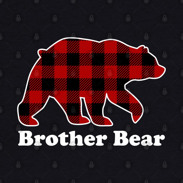 Brother Bear Red Plaid Christmas Pajama Family by DragonTees